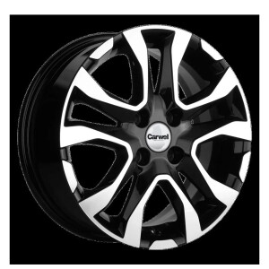 Carwel ТОБОЛ 1503 (X-RAY/ LOGAN) ABT Черный глянцевый с полированной лицевой частью 6x15/4x100 ET40 D60.1