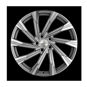 Khomen Wheels 1901 GRF Серый с полированной лицевой частью 7.5x19/5x114.3 ET40 D66.6