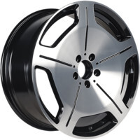 INCH ULF-R20 Black machine face+milling spokes before painting 9.5x19/5x112 ET43 D66.56