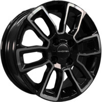 Khomen Wheels KHW1406 (Solaris/Logan/Rio) Black-FP 5.5x14/4x100 ET43 D67.1