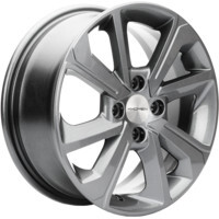 Khomen Wheels KHW1501 (Lada Granta) Gray 6x15/4x98 ET36 D58.6