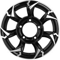 Khomen Wheels KHW1505 (Jimny) Black-FP 5.5x15/5x139.7 ET5 D108.1