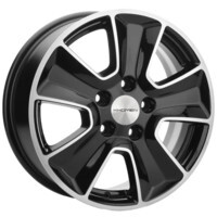 Khomen Wheels KHW1601 (Geely Atlas Pro) Black-FP 6.5x16/5x114.3 ET45 D54.1