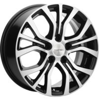 Khomen Wheels KHW1608 (Opel Zafira) Black-FP 6.5x16/5x110 ET43 D65.1