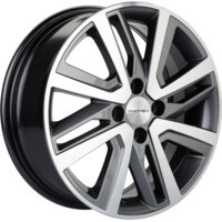 Khomen Wheels KHW1609 (Rio II/Solaris II) Gray-FP