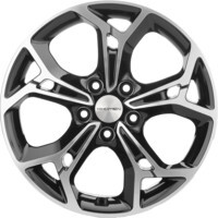 Khomen Wheels KHW1702 (ASX) Black-FP 7x17/5x114.3 ET46 D67.1