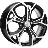 Khomen Wheels KHW1702 (Ford C-Max) Black-FP 7x17/5x108 ET50 D63.35
