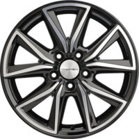 Khomen Wheels KHW1706 (Ford C-Max) Black-FP 7x17/5x108 ET50 D63.35