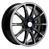 Khomen Wheels KHW1707 (Lada Vesta) Black-FP 6.5x17/4x100 ET50 D60.1