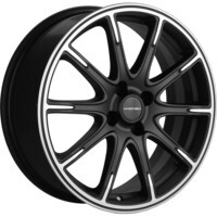 Khomen Wheels KHW1707 (Lada Vesta Cross) Black-FP matt 6.5x17/4x100 ET43 D60.1