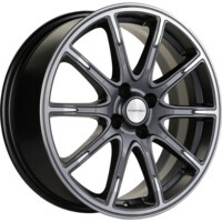 Khomen Wheels KHW1707 (Lada Vesta Cross) Gray-FP 6.5x17/4x100 ET43 D60.1