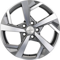 Khomen Wheels KHW1712 (A4) Gray-FP