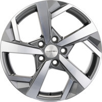 Khomen Wheels KHW1712 (Karoq/Octavia/Passat/Tiguan) Gray-FP