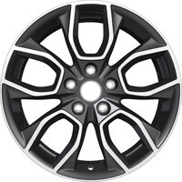 Khomen Wheels KHW1713 (SantaFe) Black-FP