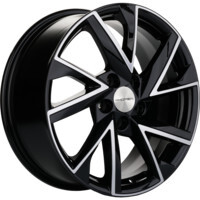 Khomen Wheels KHW1714 (DFM AX 7) Black-FP 7x17/5x108 ET43 D65.1