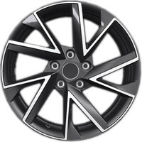 Khomen Wheels KHW1714 (Kodiaq/Tiguan) Black-FP
