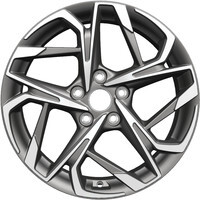 Khomen Wheels KHW1716 (Sonata) Gray-FP 7x17/5x114.3 ET48 D67.1
