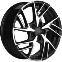Khomen Wheels KHW1722 (Nissan Tiida) Black-FP 6.5x17/5x114.3 ET45 D66.1
