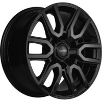 Khomen Wheels KHW1723 (JAC T6 Pickup) Black 8x17/6x139.7 ET30 D106.1