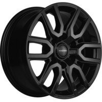 Khomen Wheels KHW1723 (Tank 300) Black 8x17/6x139.7 ET36 D100.1