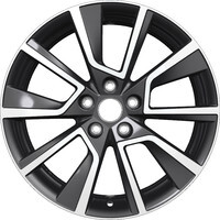 Khomen Wheels KHW1802 (Karoq) Black-FP 7x18/5x112 ET45 D57.1