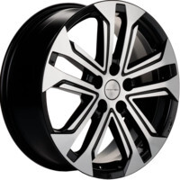 Khomen Wheels KHW1803 (Coolray) Black-FP 7x18/5x114.3 ET50 D54.1