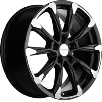 Khomen Wheels KHW1808 (Kodiaq/Tiguan) Black-FP 7.5x18/5x112 ET43 D57.1