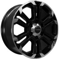 Khomen Wheels KHW1817 (Lexus GX) Black-FP 7.5x18/6x139.7 ET20 D106.1