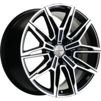 Khomen Wheels KHW1904 (Karoq/Octavia) Black-FP 8.5x19/5x112 ET40 D57.1