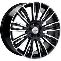 Khomen Wheels KHW2004 (Velar) Black-FP 8.5x20/5x108 ET45 D63.4