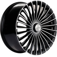 Khomen Wheels KHW2008 (Mercedes Rear) Black-FP 9.5x20/5x112 ET38 D66.6