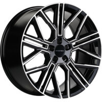 Khomen Wheels KHW2101 (Li 7/9) Black-FP 9.5x21/5x120 ET45.5 D62.5