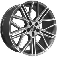 Khomen Wheels KHW2101 (Li 7/9) Gray-FP 9.5x21/5x120 ET45.5 D62.5