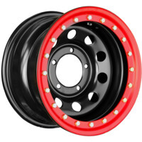 Off-Road Wheels УАЗ Х (треуг. мелкий) черный 7x16/5x139.7 ET15 D110