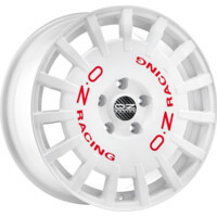 OZ Rally Racing Race White + Red Lettering 7x17/5x114.3 ET45 D75
