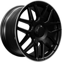 PDW L5424 Semi Matt Black+Machine Lip 9.5x19/5x112 ET42 D66.6
