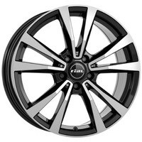 Rial M12 Diamant black front polished 8x18/5x112 ET38 D66.5